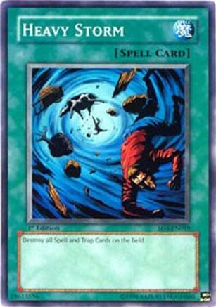 Heavy Storm (Common) (SD4-EN019) - Structure Deck: Fury from the Deep 1st Edition