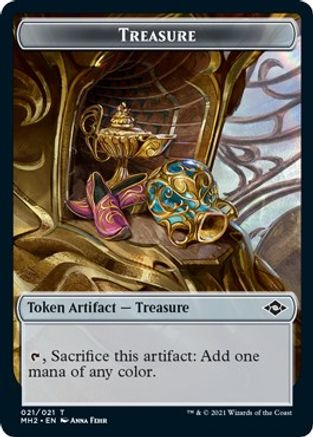 Treasure (021) // Bird Double-Sided Token (MH2-21 // 1) [Modern Horizons 2]