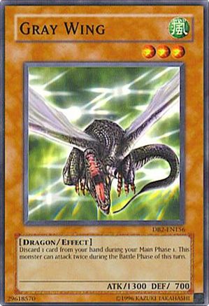 Gray Wing (Common) (DB2-EN156) - Dark Beginning 2 Unlimited