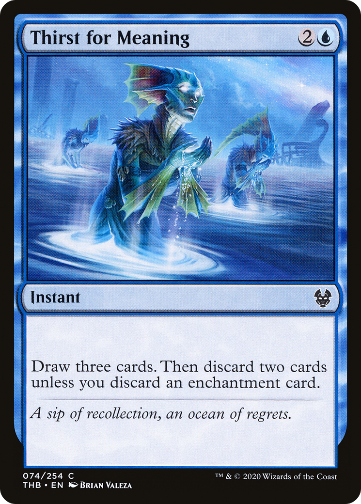 Thirst for Meaning (THB-074) [Theros Beyond Death] Foil