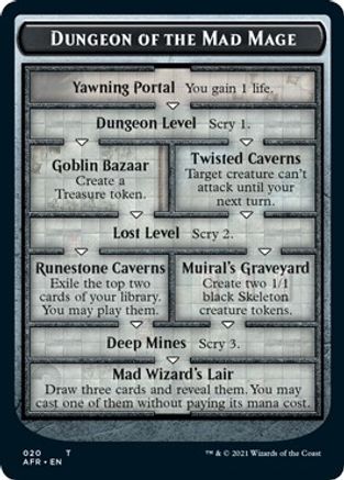 Dungeon of the Mad Mage // Goblin Double-Sided Token (AFR-20 // 12) [Adventures in the Forgotten Realms]