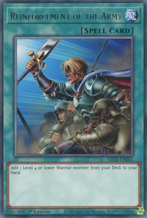 Reinforcement of the Army (Rare) (KICO-EN051) - King's Court 1st Edition