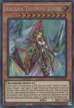 Arcana Triumph Joker (Collector's Rare) (KICO-EN001) - King's Court 1st Edition