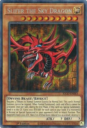 Slifer the Sky Dragon (Secret Pharaoh’s Rare) (KICO-EN063) - King's Court 1st Edition