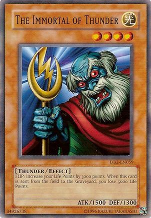 The Immortal of Thunder (Common) (DB2-EN059) - Dark Beginning 2 Unlimited