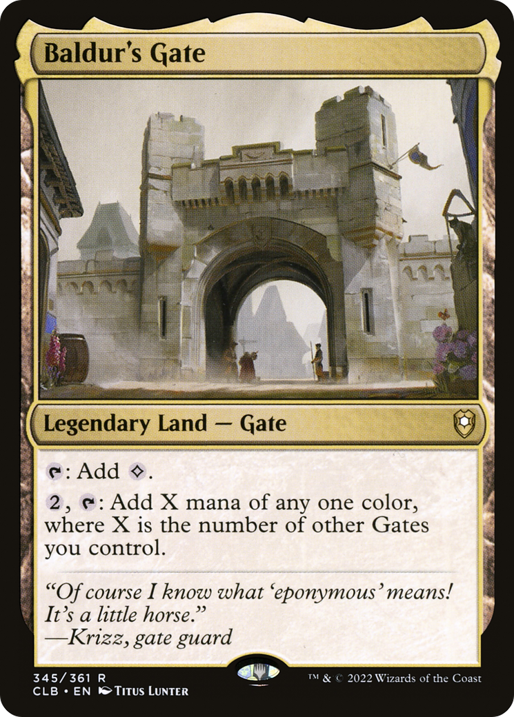 Baldur's Gate (CLB-345) [Commander Legends: Battle for Baldur's Gate] Foil