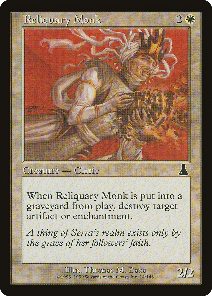 Reliquary Monk (UDS-014) [Urza's Destiny]