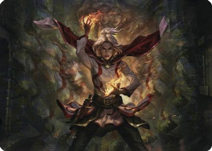 Delina, Wild Mage Art Card (ASAFR-031) [Art Series: Adventures in the Forgotten Realms]