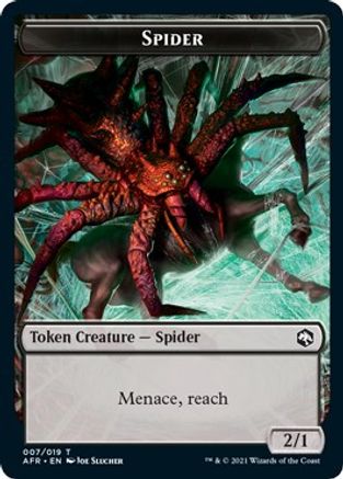 Spider // Vecna Double-Sided Token (AFR-7 // 8) [Adventures in the Forgotten Realms] Foil