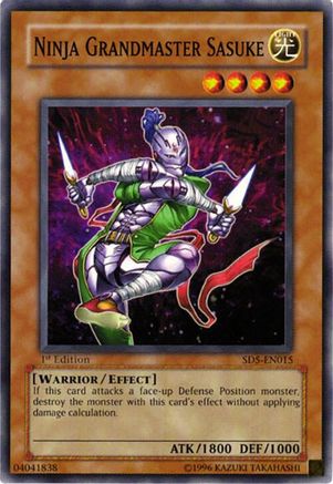 Ninja Grandmaster Sasuke (Common) (SD5-EN015) - Structure Deck: Warrior's Triumph 1st Edition