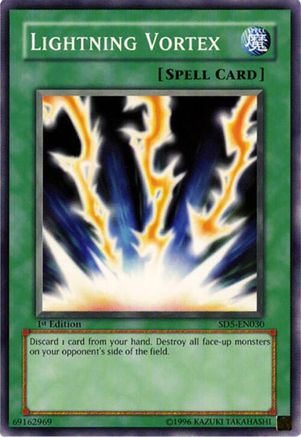 Lightning Vortex (Common) (SD5-EN030) - Structure Deck: Warrior's Triumph 1st Edition