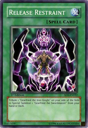 Release Restraint (Common) (SD5-EN032) - Structure Deck: Warrior's Triumph 1st Edition