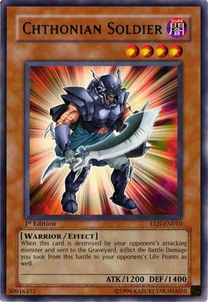 Chthonian Soldier (Rare) (EEN-EN010) - Elemental Energy 1st Edition