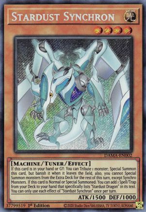 Stardust Synchron (Secret Rare) (DAMA-EN002) - Dawn of Majesty 1st Edition