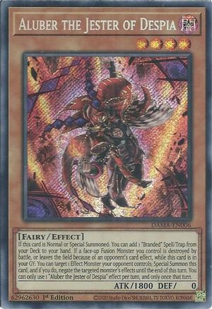 Aluber the Jester of Despia (Secret Rare) (DAMA-EN006) - Dawn of Majesty 1st Edition