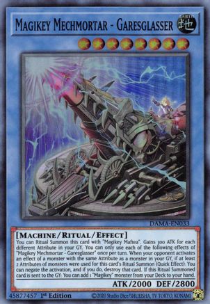 Magikey Mechmortar - Garesglasser (Super Rare) (DAMA-EN033) - Dawn of Majesty 1st Edition