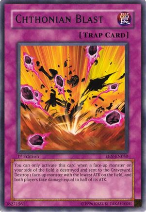 Chthonian Blast (Rare) (EEN-EN050) - Elemental Energy 1st Edition