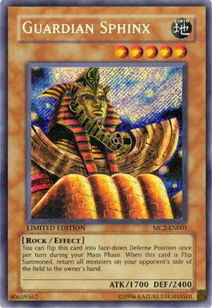 Guardian Sphinx (Secret Rare) (MC2-EN001) - Master Collection Volume 2 Limited