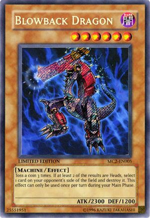 Blowback Dragon (Secret Rare) (MC2-EN005) - Master Collection Volume 2 Limited