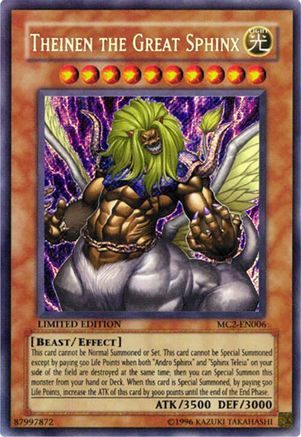 Theinen the Great Sphinx (Secret Rare) (MC2-EN006) - Master Collection Volume 2 Limited