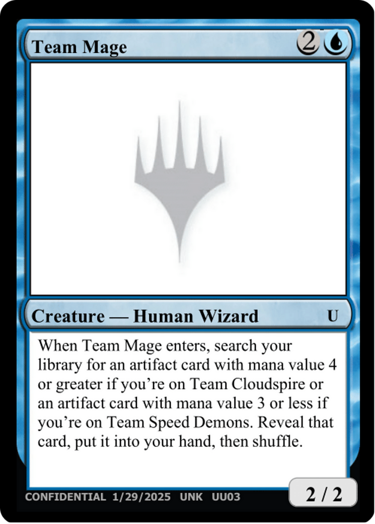 Team Mage (UNK-UU03A) [Un-Known Event Playtest Cards]