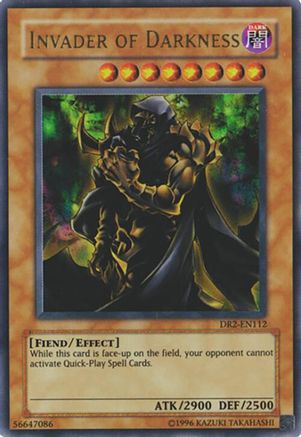 Invader of Darkness (Ultra Rare) (DR2-EN112) - Dark Revelation Volume 2 Unlimited