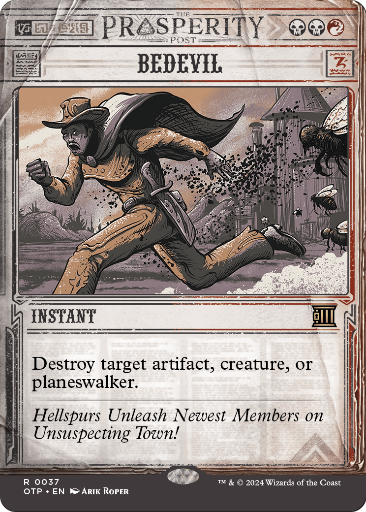 Bedevil (OTP-037) (Showcase) (Borderless) [Breaking News] Foil