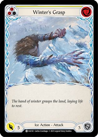 Winter's Grasp (Yellow) (ELE161) - Tales of Aria 1st Edition Rainbow Foil
