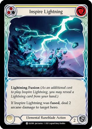 Inspire Lightning (Yellow) (ELE089) - Tales of Aria 1st Edition