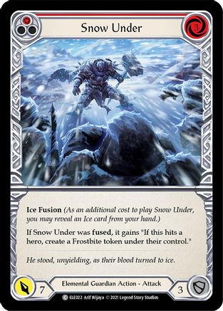 Snow Under (Red) (ELE022) - Tales of Aria 1st Edition Rainbow Foil