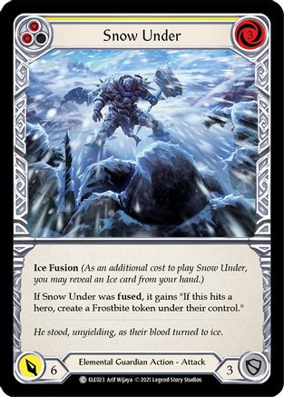 Snow Under (Yellow) (ELE023) - Tales of Aria 1st Edition Rainbow Foil