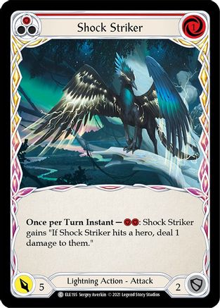 Shock Striker (Red) (ELE195) - Tales of Aria Unlimited Edition Rainbow Foil
