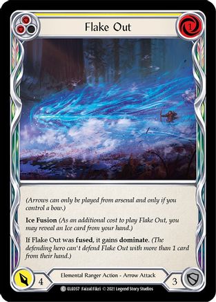 Flake Out (Yellow) (ELE057) - Tales of Aria 1st Edition