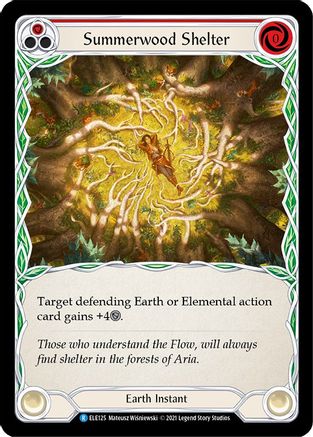 Summerwood Shelter (Red) (ELE125) - Tales of Aria 1st Edition Rainbow Foil