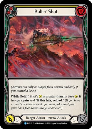 Bolt'n' Shot (Yellow) (ELE217) - Tales of Aria Unlimited Edition Rainbow Foil