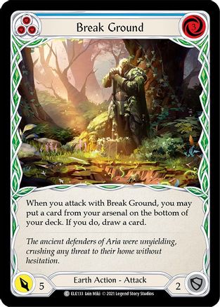 Break Ground (Blue) (ELE133) - Tales of Aria Unlimited Edition