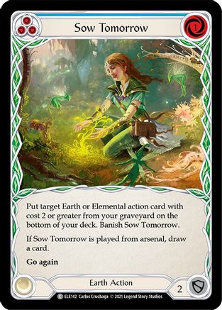 Sow Tomorrow (Blue) (ELE142) - Tales of Aria Unlimited Edition Rainbow Foil