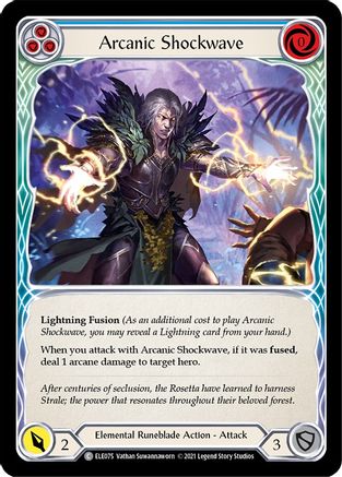 Arcanic Shockwave (Blue) (ELE075) - Tales of Aria 1st Edition