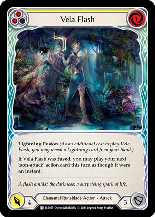 Vela Flash (Yellow) (ELE077) - Tales of Aria 1st Edition
