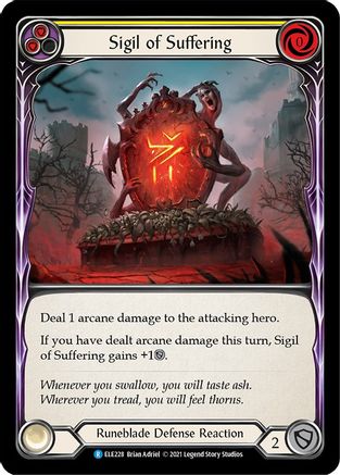 Sigil of Suffering (Yellow) (ELE228) - Tales of Aria Unlimited Edition