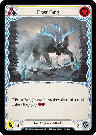 Frost Fang (Yellow) (ELE149) - Tales of Aria Unlimited Edition Rainbow Foil