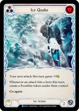Ice Quake (Red) (ELE151) - Tales of Aria 1st Edition Rainbow Foil