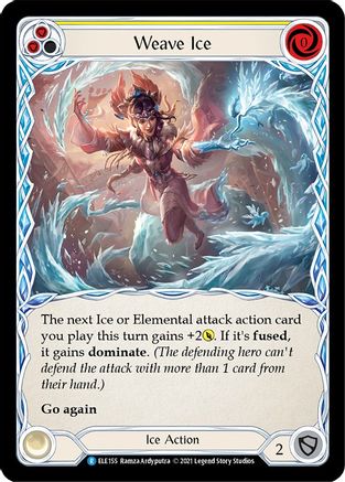 Weave Ice (Yellow) (ELE155) - Tales of Aria 1st Edition Rainbow Foil