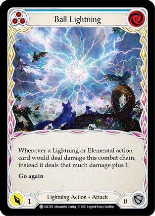 Ball Lightning (Blue) (ELE188) - Tales of Aria 1st Edition