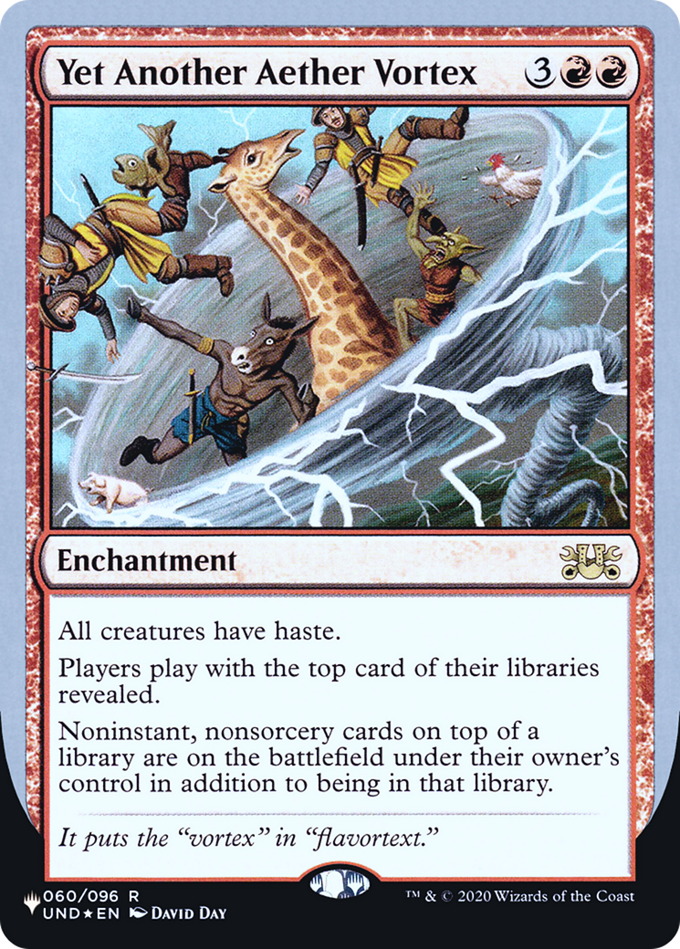 Yet Another Aether Vortex (LIST-060/096) [The List (Unfinity Foil Edition)] Foil