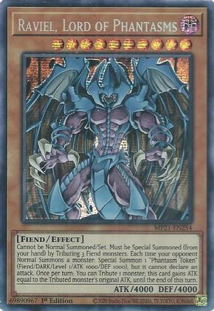 Raviel, Lord of Phantasms (Prismatic Secret Rare) (MP21-EN254) - 2021 Tin of Ancient Battles 1st Edition
