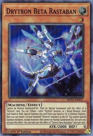 Drytron Beta Rastaban (Super Rare) (MP21-EN237) - 2021 Tin of Ancient Battles 1st Edition
