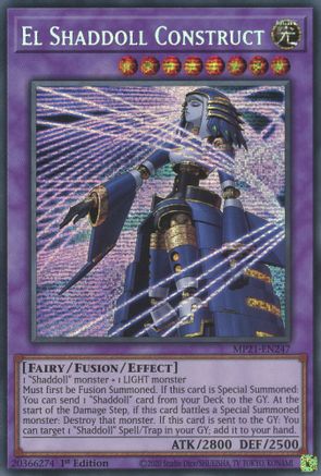 El Shaddoll Construct (Prismatic Secret Rare) (MP21-EN247) - 2021 Tin of Ancient Battles 1st Edition