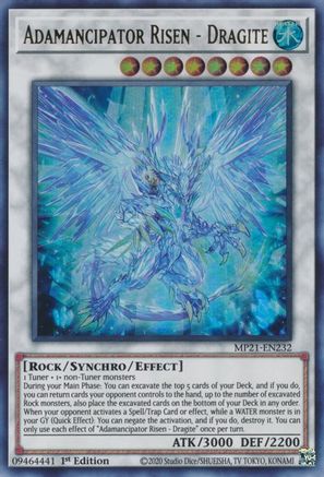 Adamancipator Risen - Dragite (Ultra Rare) (MP21-EN232) - 2021 Tin of Ancient Battles 1st Edition