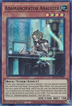 Adamancipator Analyzer (Super Rare) (MP21-EN226) - 2021 Tin of Ancient Battles 1st Edition